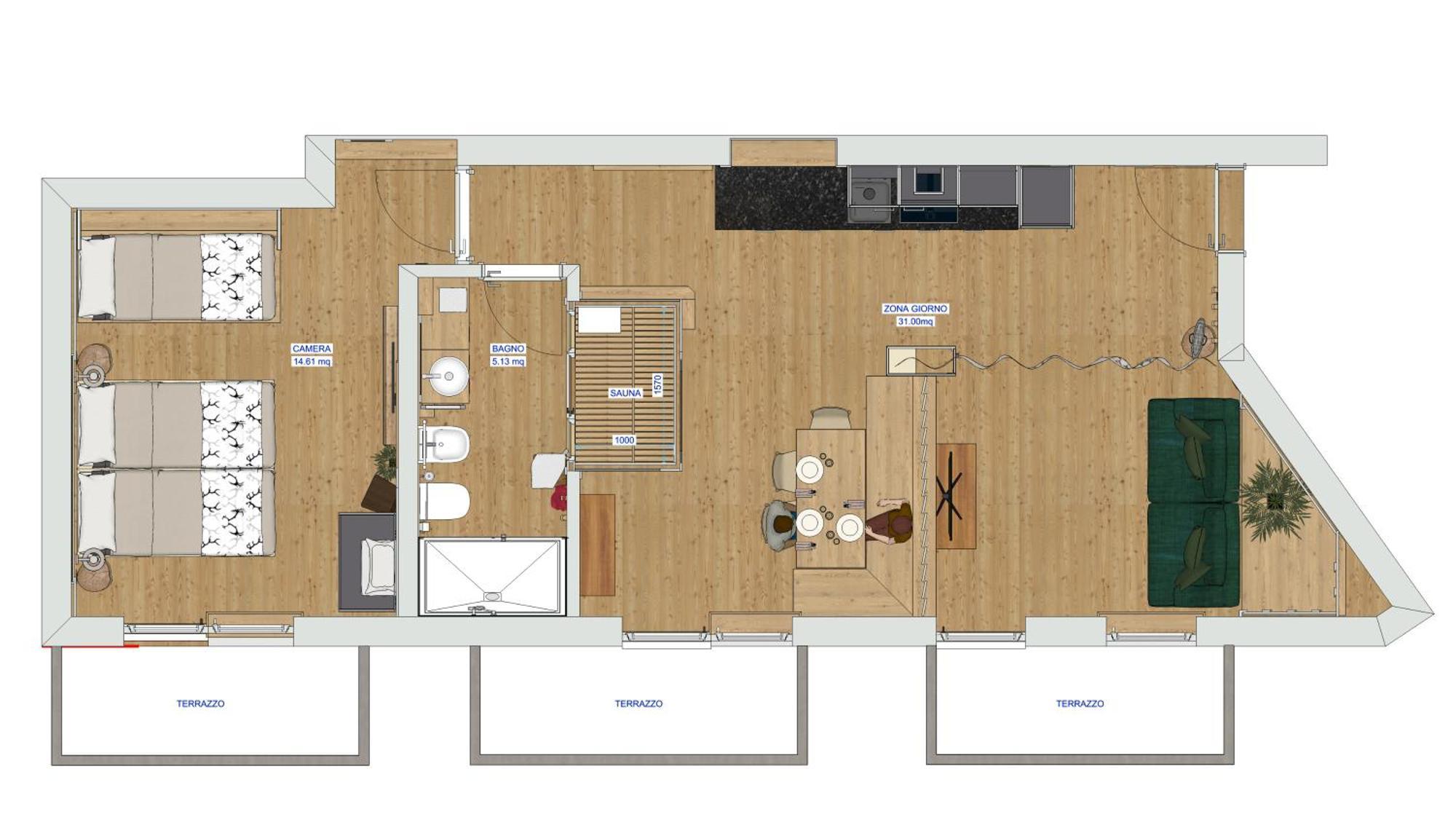 Apartamento Cesa Dele Angele Colle Santa Lucia Exterior foto